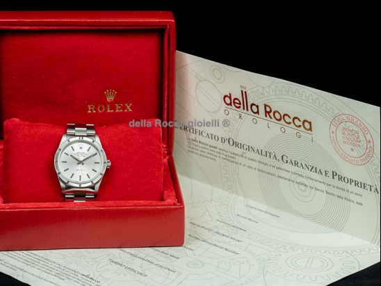 Rolex Air-King 34 Argento Oyster Silver Lining   Watch  14010